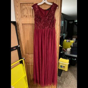 Maroon Formal Dress